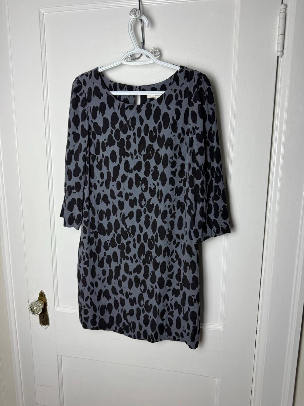 Boden Y2K Leopard Print Chic Retro Mini Sheath Dress Women's Size 6 Gossip Girl